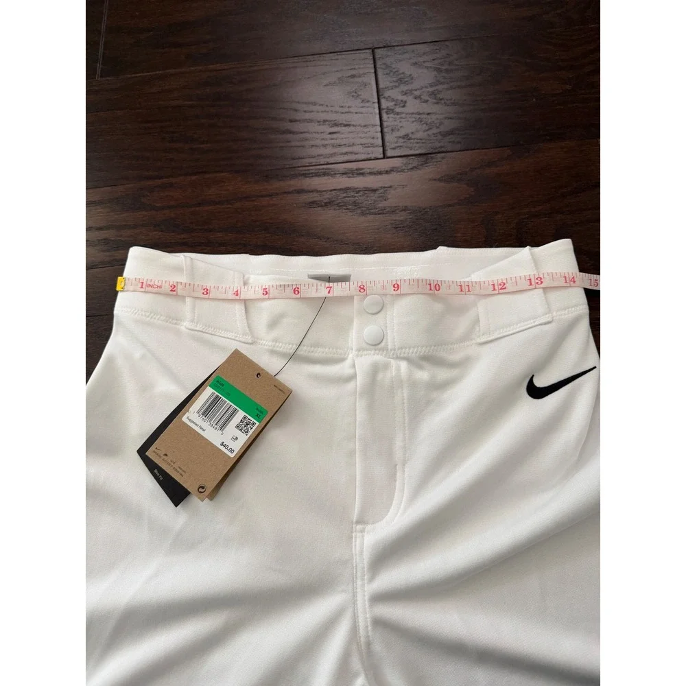 Nike Kids XL Dri-FIT Baseball Pants White Blue Stripe DX9171-103 NEW